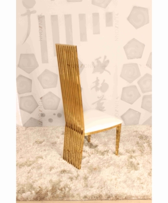El alto banquete de lujo trasero del oro de la silla que se casa preside el peso de acero inoxidable 200Kg