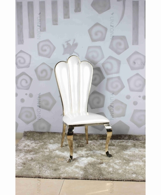 Silla de acero inoxidable del banquete de la boda del trono del acontecimiento de oro con los amortiguadores
