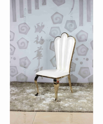 Silla de acero inoxidable del banquete de la boda del trono del acontecimiento de oro con los amortiguadores