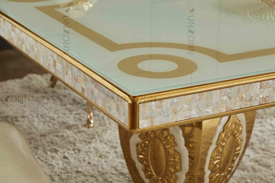 Mesa de comedor noble de lujo del modelo de las tablas de banquete de la boda de la atmósfera con 10-12 Seaters