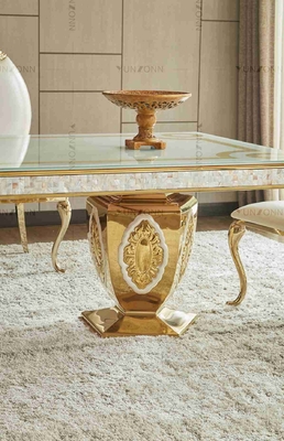 Mesa de comedor noble de lujo del modelo de las tablas de banquete de la boda de la atmósfera con 10-12 Seaters