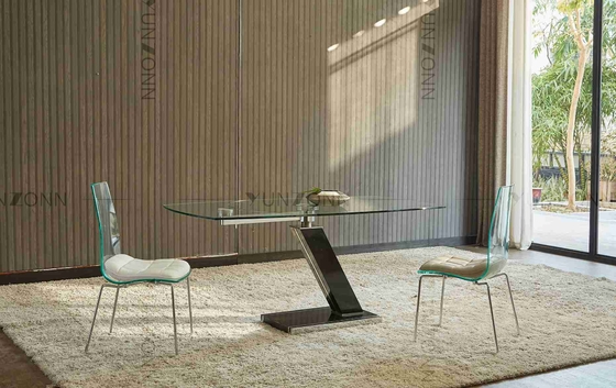 Mesa de comedor superior giratoria de forma irregular Extensional salvo el espacio para el comedor
