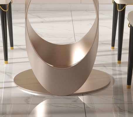 La silla de mesa de comedor contemporánea de lujo fija con X la base inoxidable de Teel