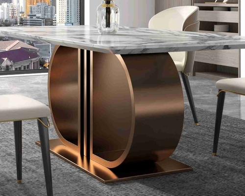 SUS muebles modernos de lujo del comedor de 12 de pie mesas de comedor de la luz