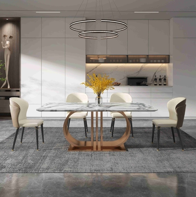 SUS muebles modernos de lujo del comedor de 12 de pie mesas de comedor de la luz