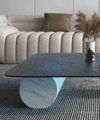Diseñador de gama alta Style de la sala de estar creativa redonda de mármol de lujo ligera de la mesa de centro