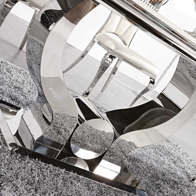 OEM bajo de metales pesados inoxidable L200xW100xH75cm de la mesa de comedor 115KGS del marco de acero