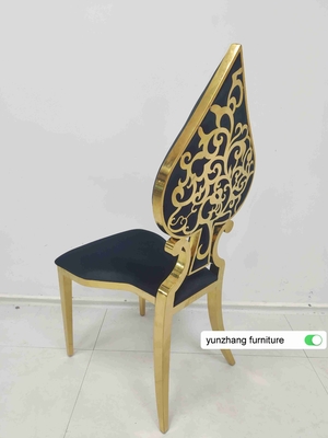 Silla de boda de lujo de lujo de diseño de cojín blanco