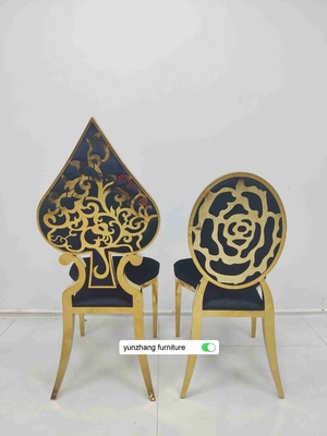 Silla de boda de lujo de lujo de diseño de cojín blanco