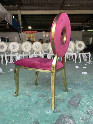 La cena trasera redonda preside sillas apilables del banquete de la función del diseño especial