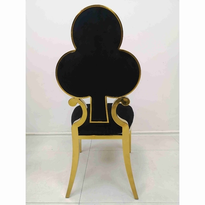 La cena tapizada flor del póker preside 201 el marco de acero inoxidable W50xD65xH92cm