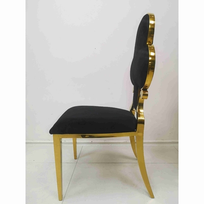 La cena tapizada flor del póker preside 201 el marco de acero inoxidable W50xD65xH92cm