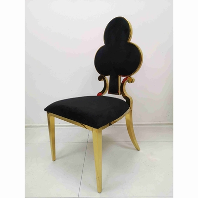 La cena tapizada flor del póker preside 201 el marco de acero inoxidable W50xD65xH92cm