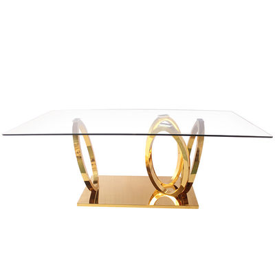Buen precio Tabla Este-Oeste de Dublin Intersected Circle Rectangular Dining de los muebles en línea