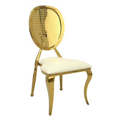 Buen precio Atrovirens Cuero Blanco PU sillas de recepción para eventos de bodas sillas de alquiler en línea