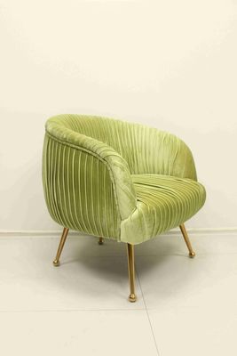 Buen precio Salón moderno de lujo sofá de terciopelo rosa sillas para cenar restaurante café en línea