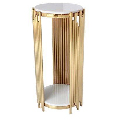 Buen precio Lado de acero inoxidable Sofa Table Living Room Set de la altura de los 60cm en línea