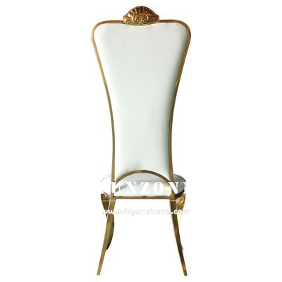 Buen precio Alta silla de oro trasera del banquete de Chair Elegant Wedding de novia y del novio en línea