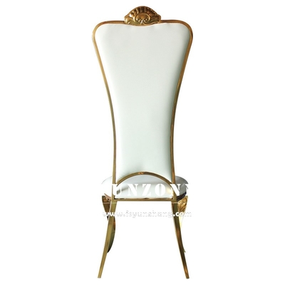 Alta silla de oro trasera del banquete de Chair Elegant Wedding de novia y del novio