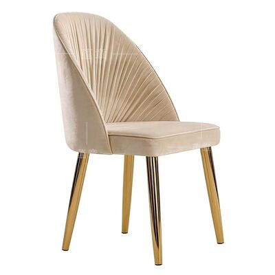 Buen precio Alquiler de eventos Cojín de terciopelo Mobiliario para salones de banquetes Sillas de banquete usadas Acero inoxidable dorado Moderno en línea