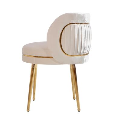 Buen precio Acero inoxidable terciopelo duradero lujo diseño moderno hotel ocio boda banquete silla de comedor en línea