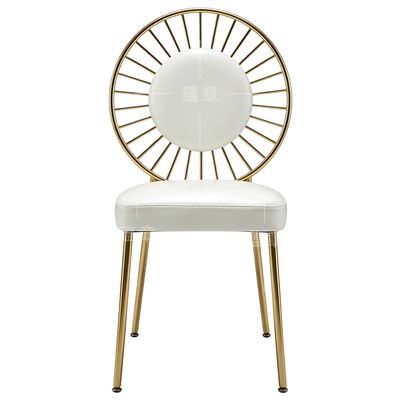 Buen precio Silla de lujo para eventos de boda, con respaldo redondo, de acero inoxidable, venta al por mayor en línea