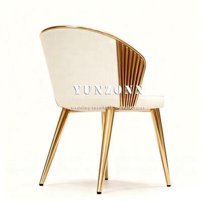 Buen precio Fabrica mayorista de lujo boda recepción sillas metálicas duraderas de acero inoxidable en línea