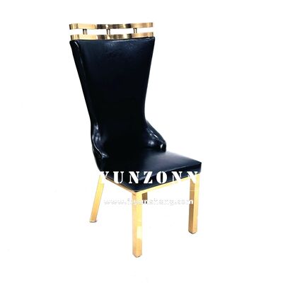 Buen precio Silla de comedor de cuero PU italiano, proveedor mayorista de muebles de lujo para el hogar, sillas de comedor para hotel en línea