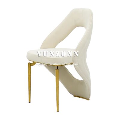 Silla de comedor tapizada de terciopelo nórdico moderna y elegante de nueva llegada para hotel
