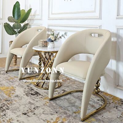 Buen precio Silla de comedor de terciopelo de lujo de alta calidad silla de comedor de acero inoxidable silla de comedor para el hotel en casa en línea