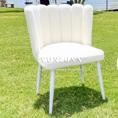 Buen precio Silla Blanca de Acero Inoxidable tipo Margarita para Hoteles, Banquetes, Fiestas y Eventos en línea
