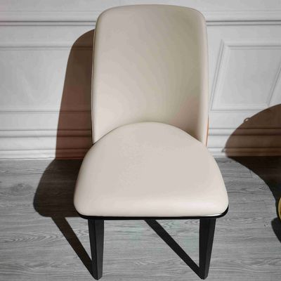 Buen precio La cena moderna de madera sólida casera de la parte alta preside sillas rellenadas respaldo del comedor del cuero en línea