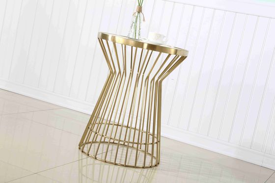 Buen precio Tabla de acero inoxidable de oro de lujo de la torta del espejo que se casa para el adornamiento del acontecimiento en línea