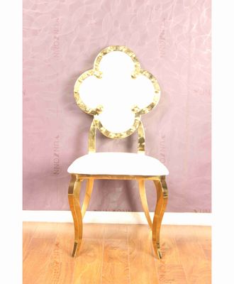 Buen precio Los acontecimientos que se casan de acero inoxidables del Medio Oriente popular cubren la silla con cuero de cena trasera en línea