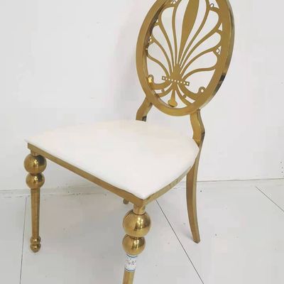 Buen precio Silla de comedor de oro de lujo moderno de alta gama para sala de banquetes del hotel en línea