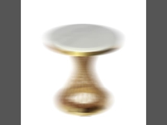 Base de acero del tubo de Rich Round Dining Table With para 6-8 personas